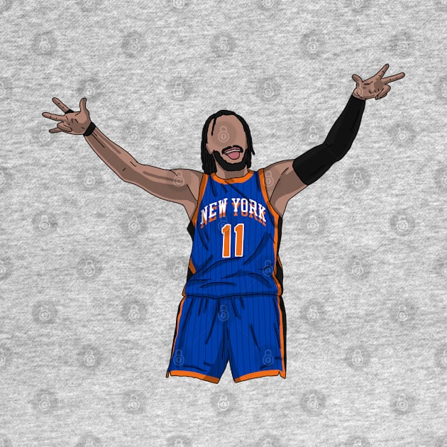 Jalen Brunson 3 Point Celebration Pose by Luna Illustration